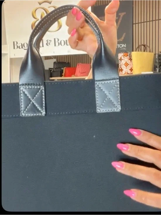 Burberry Black Tote with Leather Handles - Picture 7 of 16